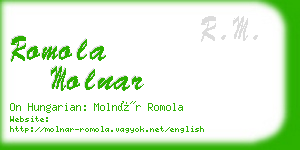 romola molnar business card